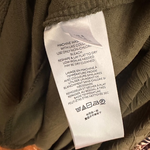 Free People ‘Violet’ Olive Green Textured Dress - Picture 7 of 8